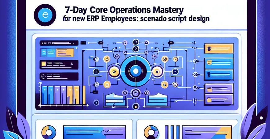 新员工ERP入职必学：7天掌握核心操作的“场景剧本”设计  